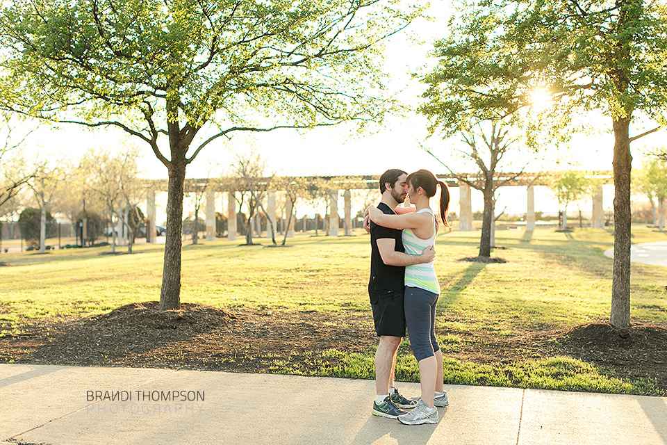 unique dallas engagement session