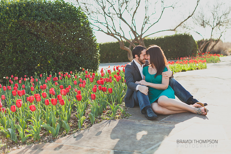 romantic addison engagement session