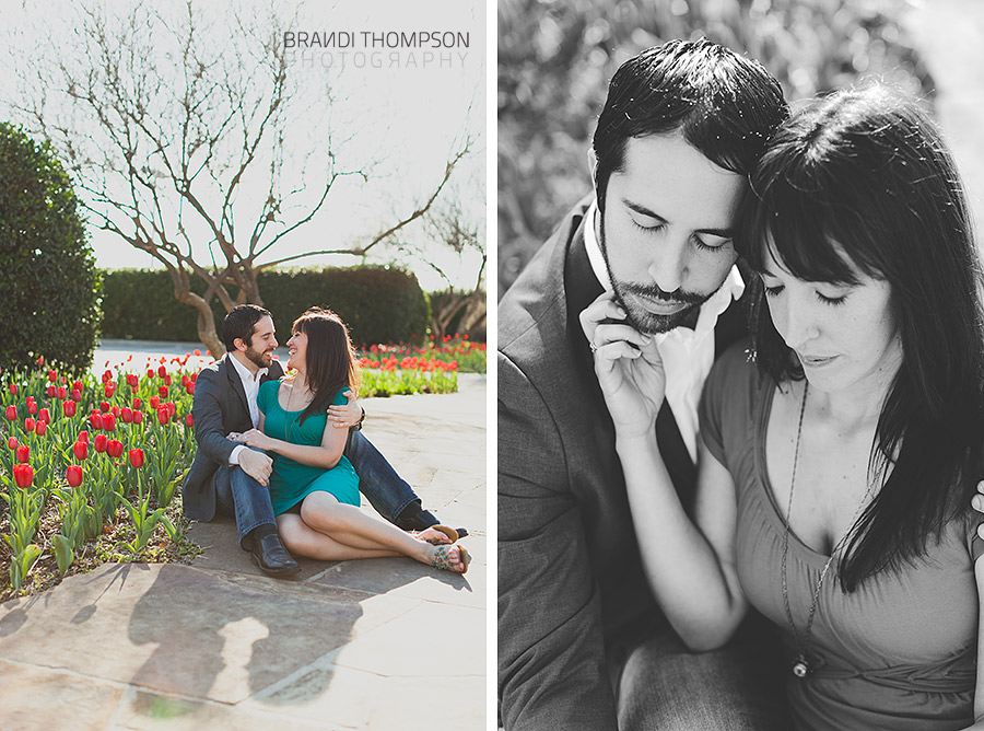 romantic addison engagement session