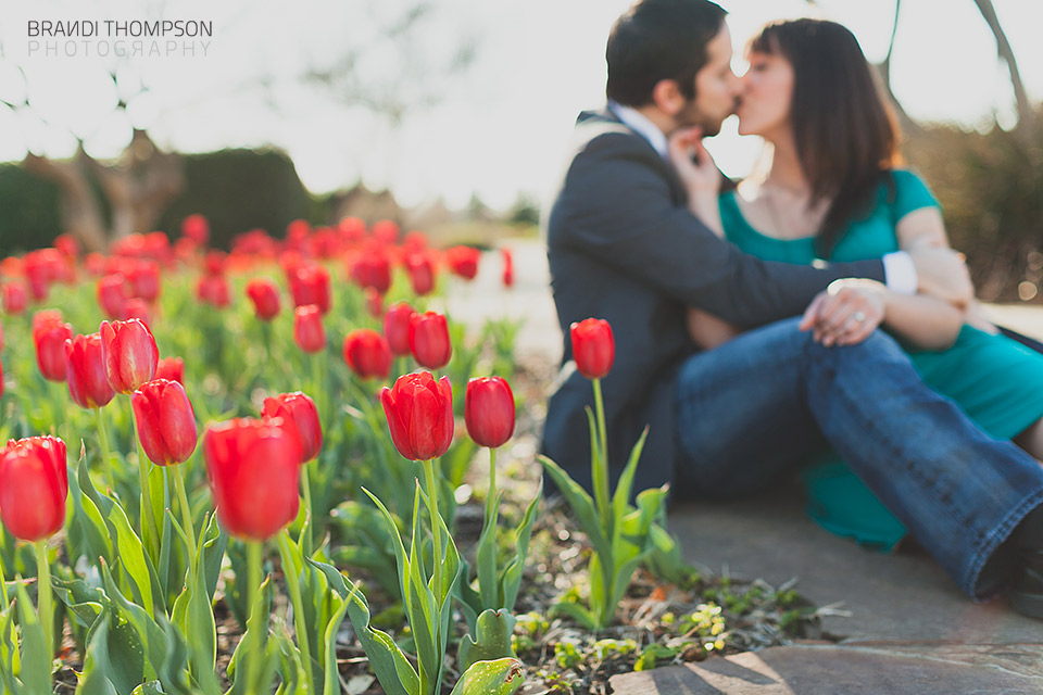 romantic addison engagement session