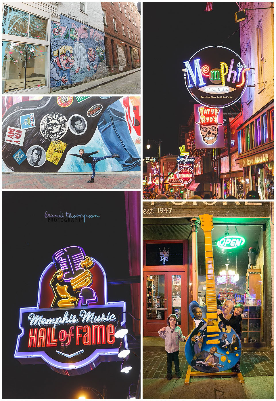 memphis, tn travel photos, beale street at night