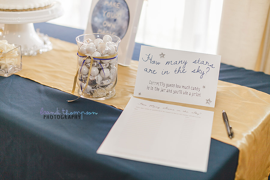 plano baby shower photography, celestial baby shower