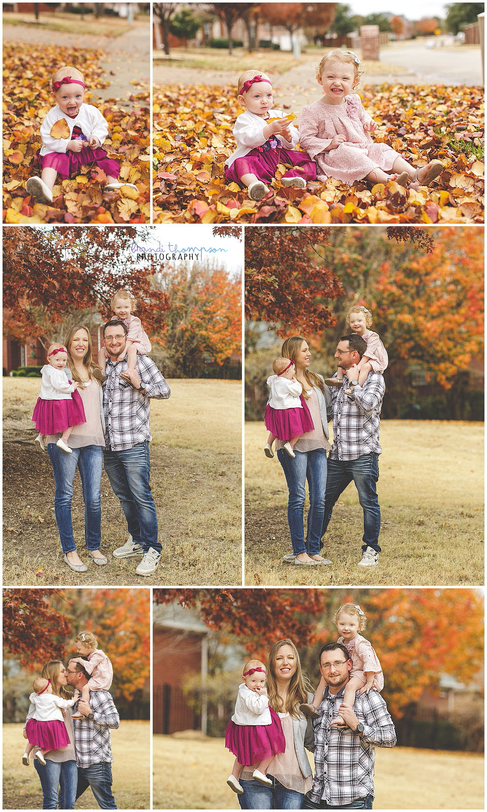 plano outdoor family photographer with two toddler girls