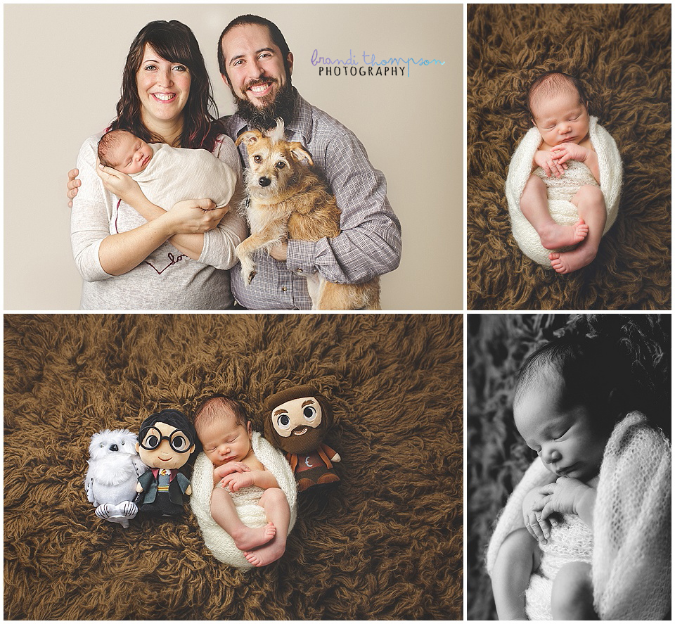 plano newborn photographer, harry potter newborn photos