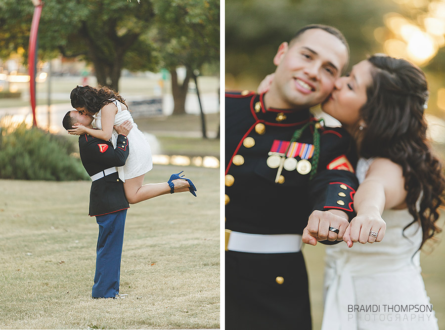 plano courthouse wedding, dallas military wedding