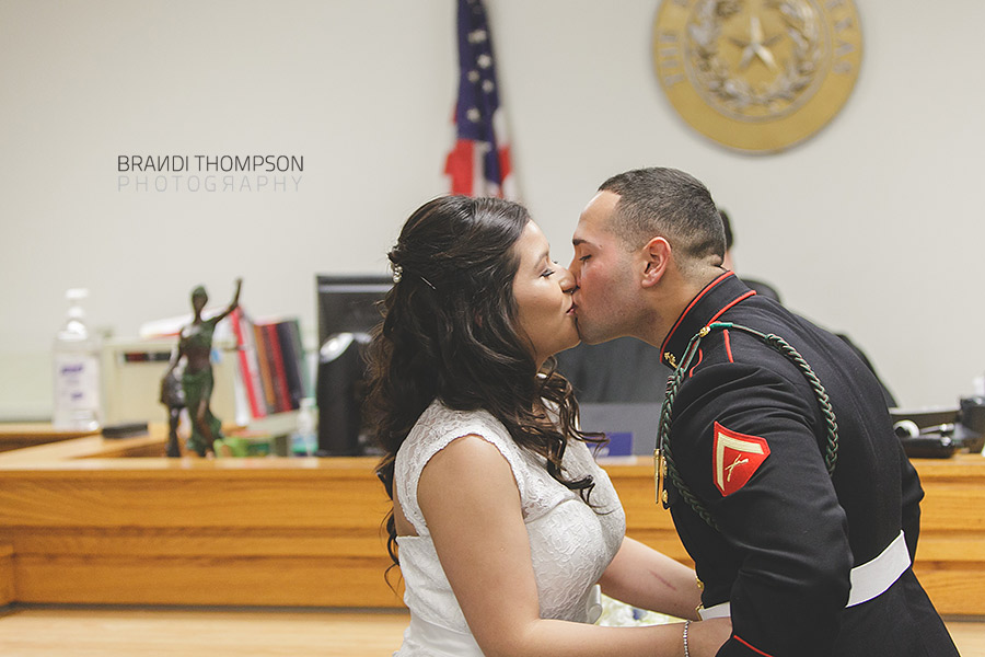 plano courthouse wedding, dallas military wedding