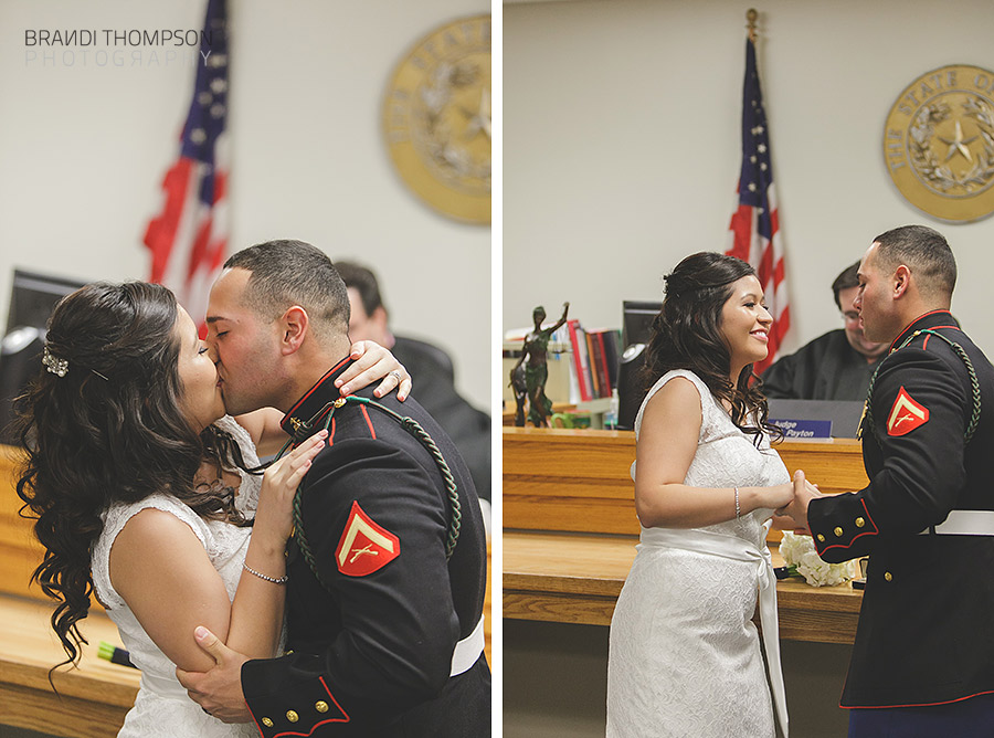 plano courthouse wedding, dallas military wedding