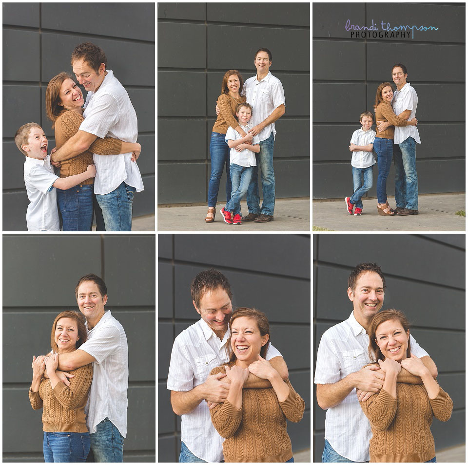 family photography with dog in downtown dallas arts district