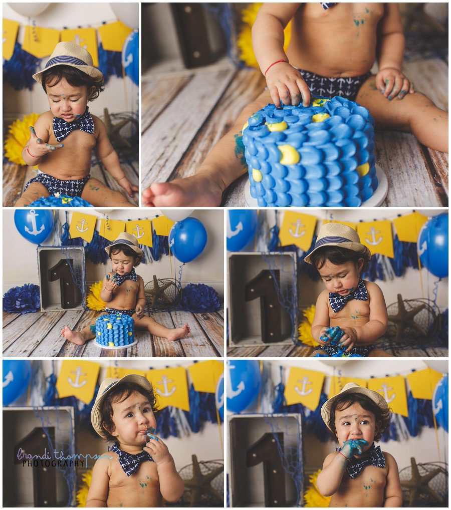 1st birthday cake smash in plano, tx studio