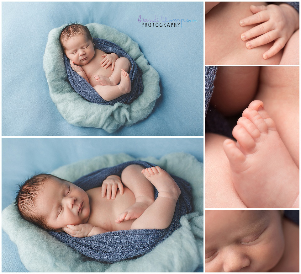 photography session with a newborn baby boy in a plano, tx photography studio