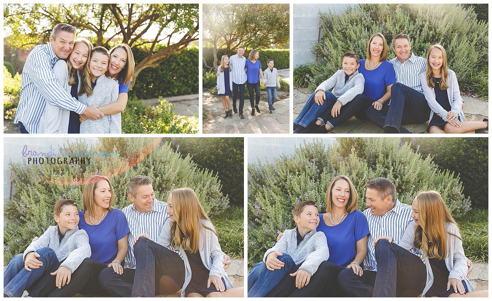outdoor family session in addison, with mom, dad, older sister and younger brother