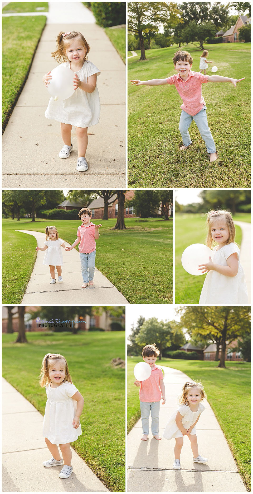 outdoor photography with young siblings in plano, tx