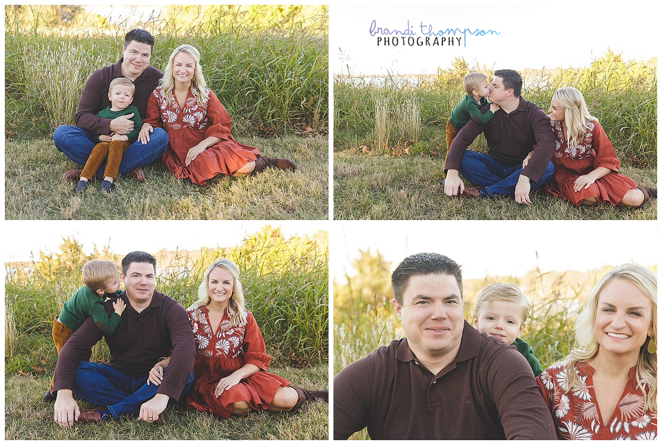 outdoor family session at white rock lake with mom, dad and 3 year old boy