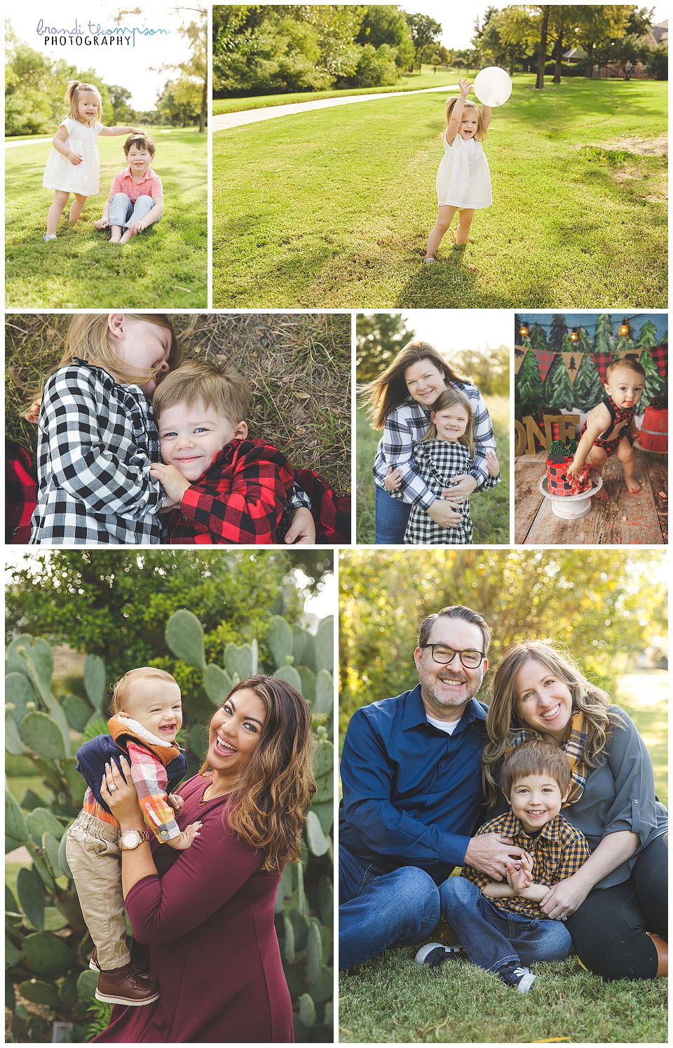 A collage of child and family photographs